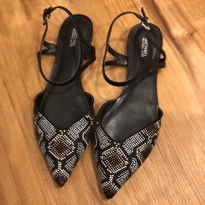 Michael Kors beaded flats. Perfect for holidays!